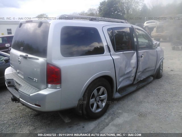 5N1BA0NCXAN602901 - 2010 NISSAN ARMADA SE/TITANIUM/PLATINUM SILVER photo 4