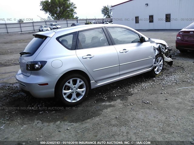 JM1BK343X71682642 - 2007 MAZDA 3 HATCHBACK SILVER photo 4