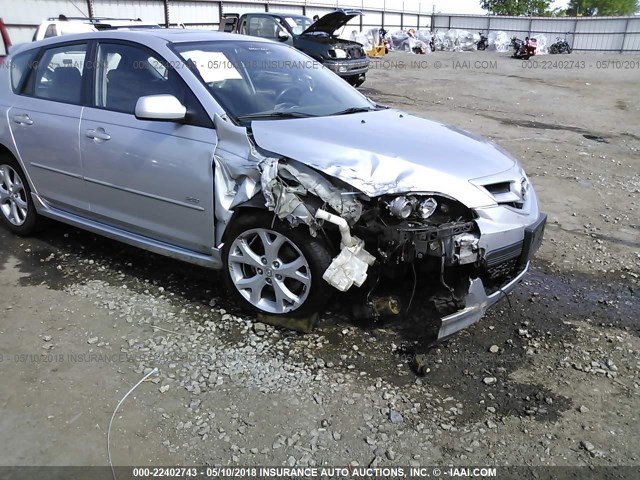 JM1BK343X71682642 - 2007 MAZDA 3 HATCHBACK SILVER photo 6