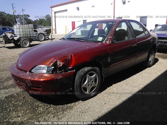 1G1JC524017224167 - 2001 CHEVROLET CAVALIER CNG ORANGE photo 2