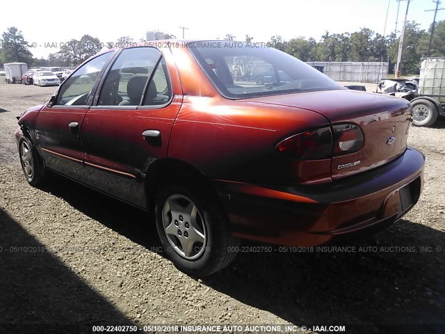 1G1JC524017224167 - 2001 CHEVROLET CAVALIER CNG ORANGE photo 3