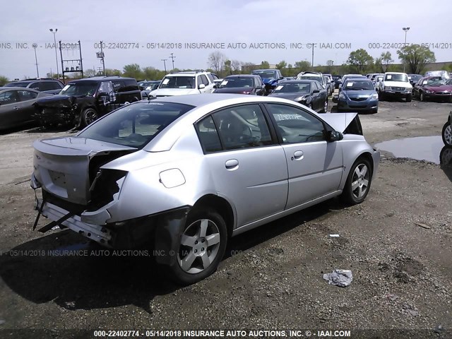 1G8AL55F16Z132897 - 2006 SATURN ION LEVEL 3 SILVER photo 4