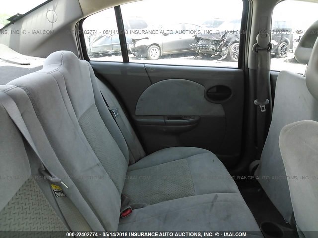 1G8AL55F16Z132897 - 2006 SATURN ION LEVEL 3 SILVER photo 8