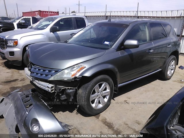 JN8AZ08W06W538226 - 2006 NISSAN MURANO SL/SE/S GRAY photo 2