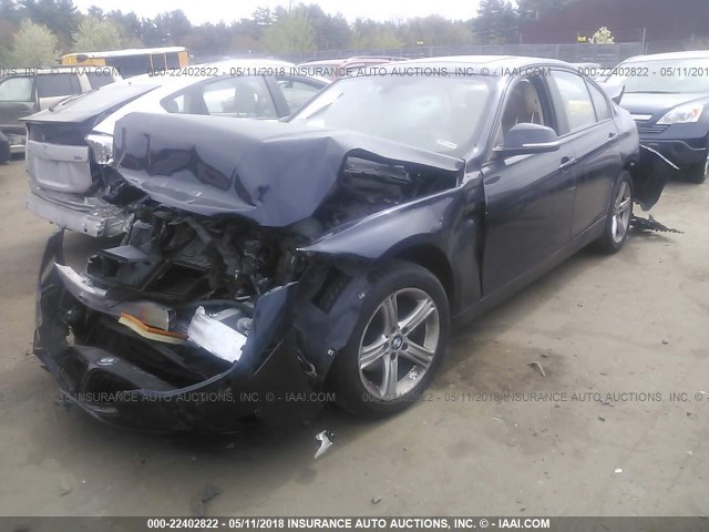 WBA3B5G56DNP40390 - 2013 BMW 328 XI SULEV BLUE photo 2