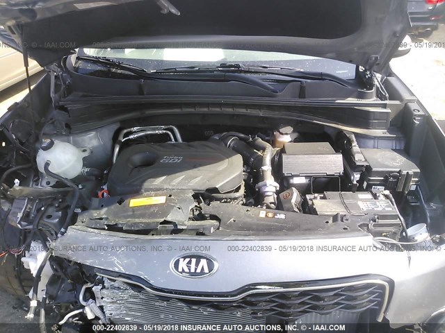 KNDPR3A69H7223410 - 2017 KIA SPORTAGE SX GRAY photo 10