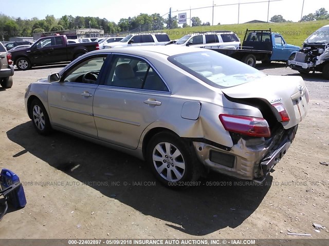 4T1BK46K77U020778 - 2007 TOYOTA CAMRY NEW GENERAT LE/XLE/SE GOLD photo 3