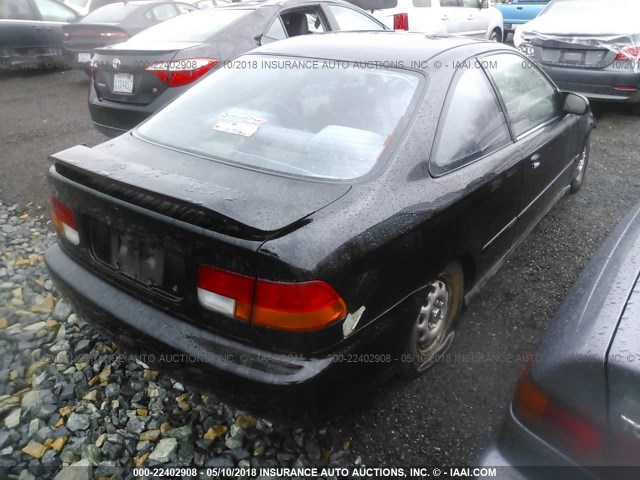 1HGEJ7221VL109780 - 1997 HONDA CIVIC HX BLACK photo 4