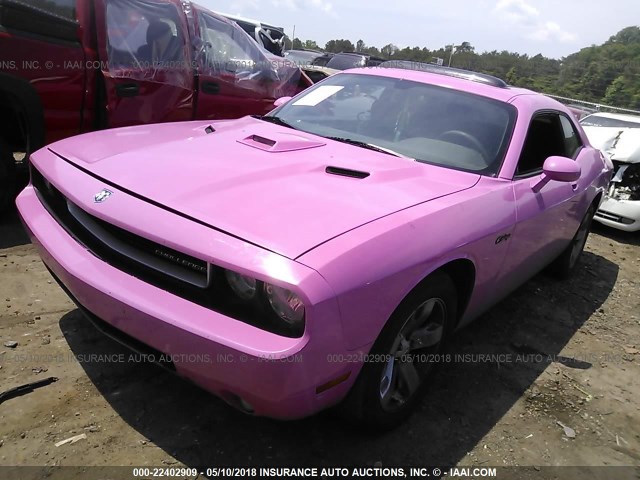 2B3CJ4DV7AH318431 - 2010 DODGE CHALLENGER SE PINK photo 2