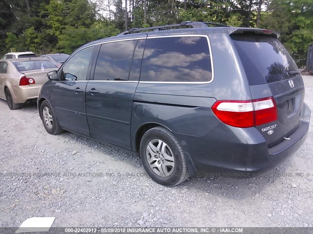 5FNRL38766B438808 - 2006 HONDA ODYSSEY EXL ნაცრისფერი ფოტო 3