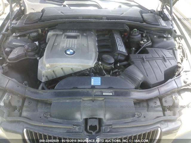 WBAVB17576NK37410 - 2006 BMW 325 I AUTOMATIC შავი ფოტო 10