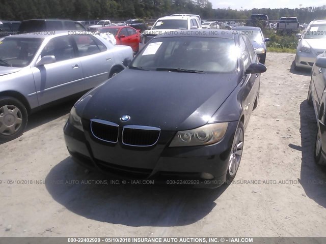 WBAVB17576NK37410 - 2006 BMW 325 I AUTOMATIC შავი ფოტო 6