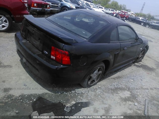 1FAFP40654F157999 - 2004 FORD MUSTANG BLACK photo 4