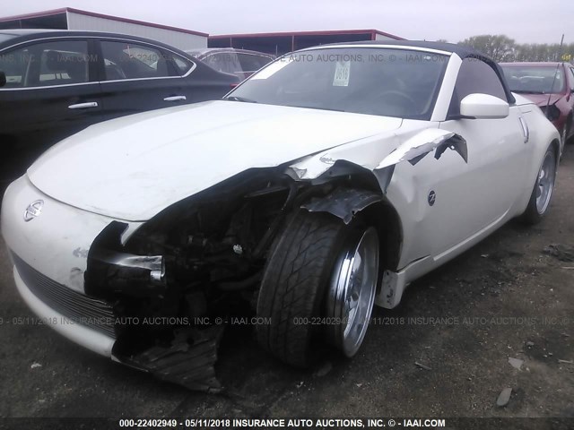 JN1AZ36AX4M251654 - 2004 NISSAN 350Z ROADSTER WHITE photo 6