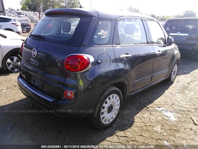 ZFBCFAAH4EZ013961 - 2014 FIAT 500L POP GRAY photo 4