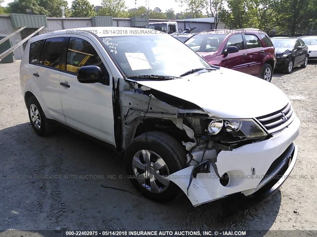 JA4MS31X77Z009173 - 2007 MITSUBISHI OUTLANDER ES/LS თეთრი ფოტო 1