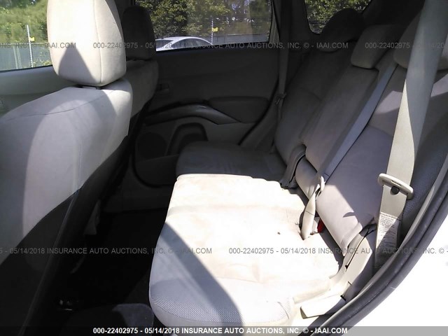 JA4MS31X77Z009173 - 2007 MITSUBISHI OUTLANDER ES/LS თეთრი ფოტო 8