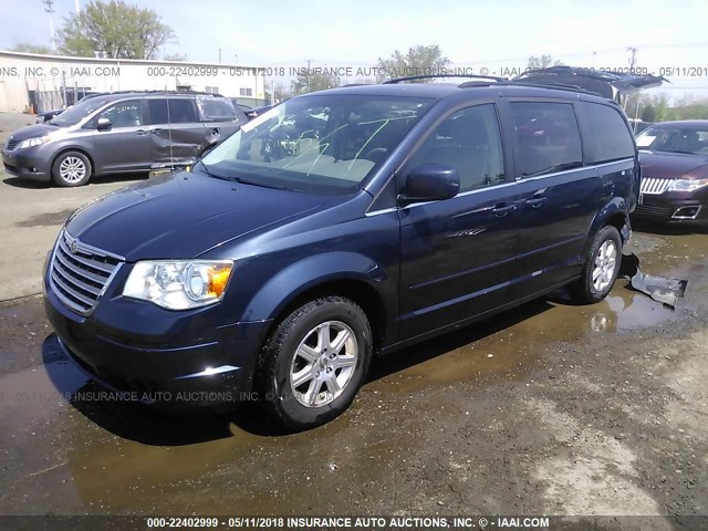 2A8HR54P98R836008 - 2008 CHRYSLER TOWN & COUNTRY TOURING BLUE photo 2