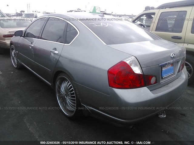 JNKAY01E46M110203 - 2006 INFINITI M35 SPORT GRAY photo 3