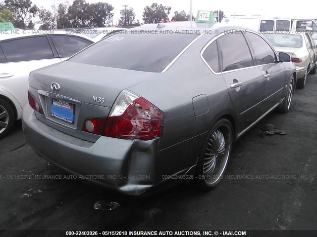 JNKAY01E46M110203 - 2006 INFINITI M35 SPORT GRAY photo 4