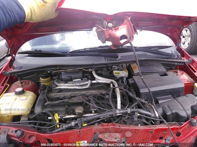 1FAFP38Z14W184321 - 2004 FORD FOCUS ZTS RED photo 10