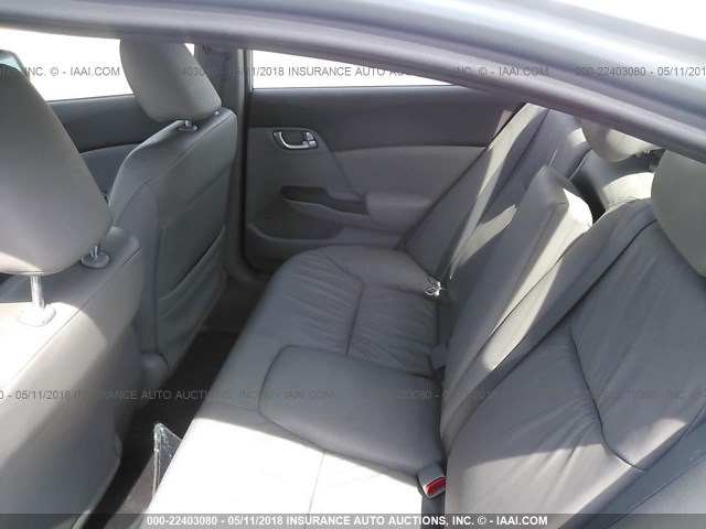 19XFB2F91CE040654 - 2012 HONDA CIVIC EXL Açıq mavi foto 8