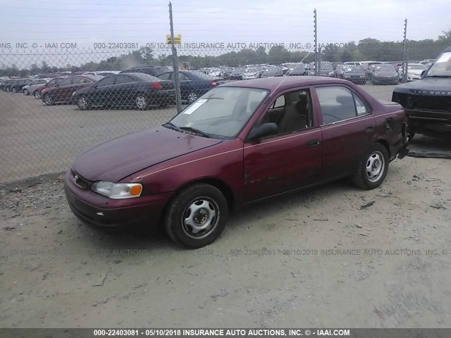 2T1BR12E2XC189392 - 1999 TOYOTA COROLLA VE/CE/LE 红色 照片 2