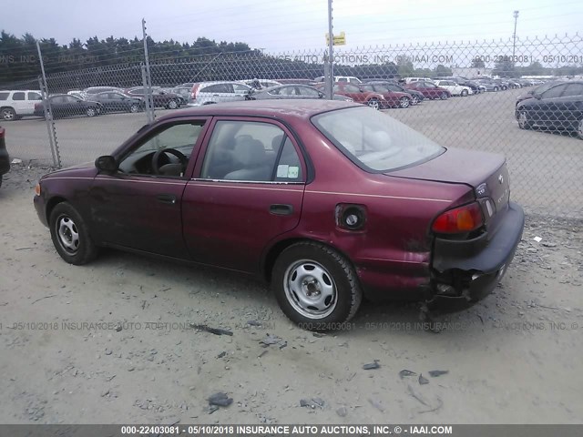 2T1BR12E2XC189392 - 1999 TOYOTA COROLLA VE/CE/LE 红色 照片 3