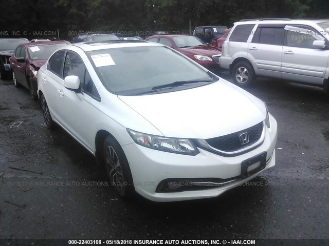 19XFB2F9XDE045031 - 2013 HONDA CIVIC EXL WHITE photo 1