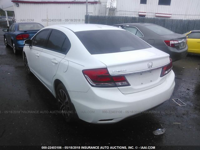 19XFB2F9XDE045031 - 2013 HONDA CIVIC EXL WHITE photo 3