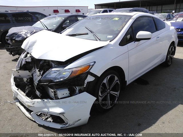 2HGFG4A52FH706643 - 2015 HONDA CIVIC SI WHITE photo 2