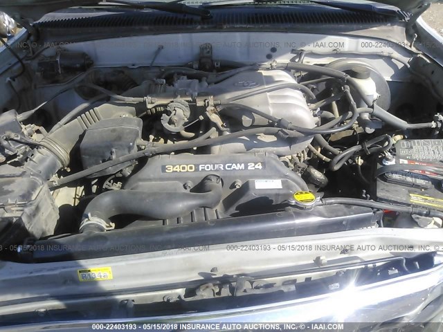 5TEGN92N12Z094115 - 2002 TOYOTA TACOMA DOUBLE CAB PRERUNNER SILVER photo 10