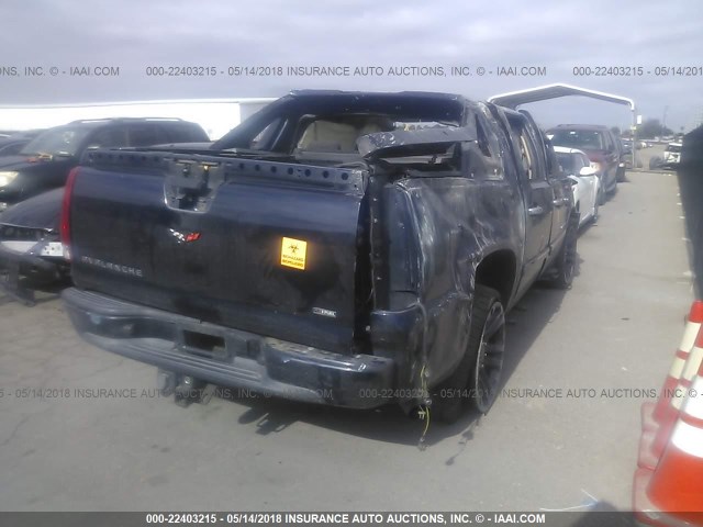 3GNEC12J38G145461 - 2008 CHEVROLET AVALANCHE C1500 BLUE photo 4