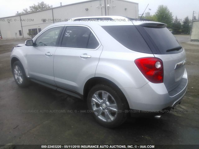 2CNFLFEYXA6411526 - 2010 CHEVROLET EQUINOX LTZ SILVER photo 3