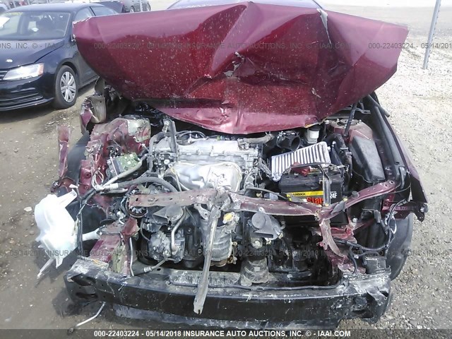 4T1BF1FK5FU952950 - 2015 TOYOTA CAMRY LE/XLE/SE/XSE RED photo 6