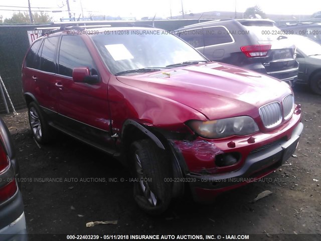5UXFA93564LE81493 - 2004 BMW X5 4.8IS RED photo 1