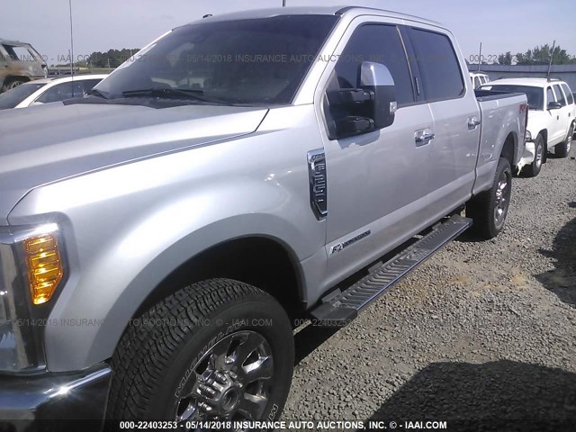 1FT7W2BT4HEC13094 - 2017 FORD F250 SUPER DUTY SILVER photo 2