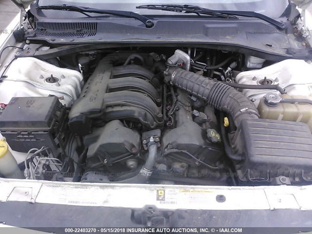 2D4FV47T08H168380 - 2008 DODGE MAGNUM WHITE photo 10