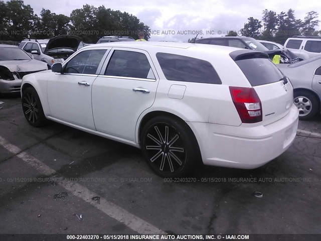 2D4FV47T08H168380 - 2008 DODGE MAGNUM WHITE photo 3