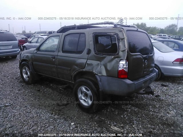 5N1ED28Y23C656196 - 2003 NISSAN XTERRA XE/SE GREEN photo 3