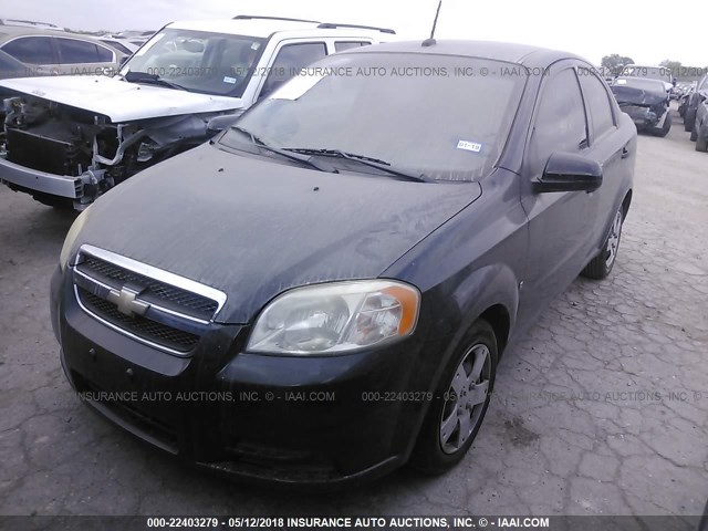 KL1TD56E69B324399 - 2009 CHEVROLET AVEO LS/LT 黑色 照片 2