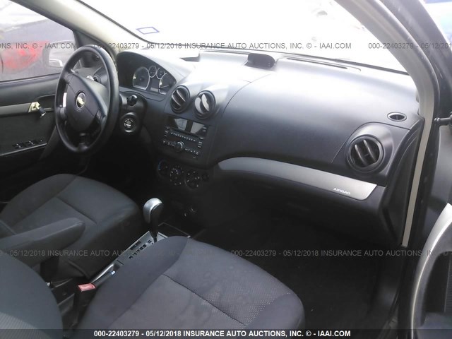 KL1TD56E69B324399 - 2009 CHEVROLET AVEO LS/LT 黑色 照片 5