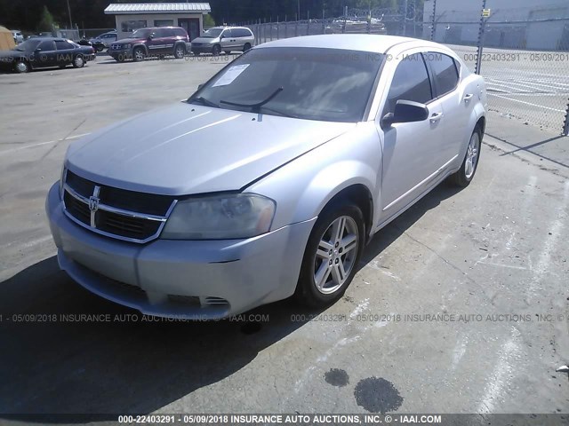 1B3LC56K28N670711 - 2008 DODGE AVENGER SXT SILVER photo 2