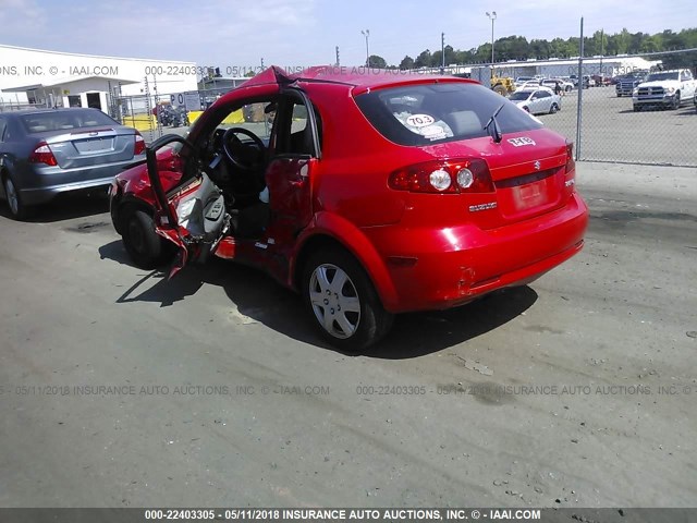 KL5JD66Z37K548533 - 2007 SUZUKI RENO CONVENIENCE RED photo 3