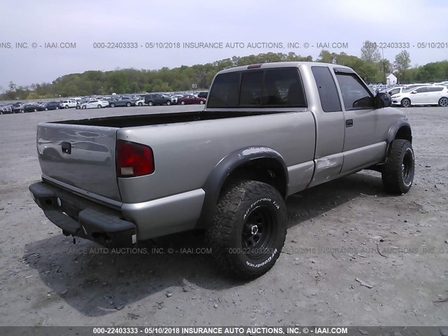 1GCCT19W2Y8302243 - 2000 CHEVROLET S TRUCK S10 TAN photo 4