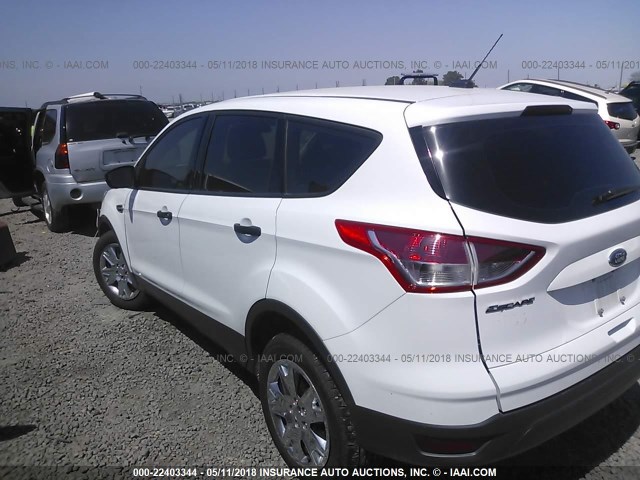 1FMCU0F71GUC85652 - 2016 FORD ESCAPE S WHITE photo 3