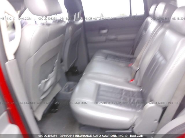 1D4HB58D14F141683 - 2004 DODGE DURANGO LIMITED RED photo 8