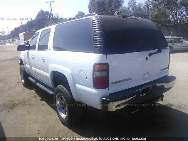 3GNGC26U45G196000 - 2005 CHEVROLET SUBURBAN C2500 WHITE photo 3