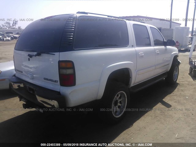 3GNGC26U45G196000 - 2005 CHEVROLET SUBURBAN C2500 WHITE photo 4