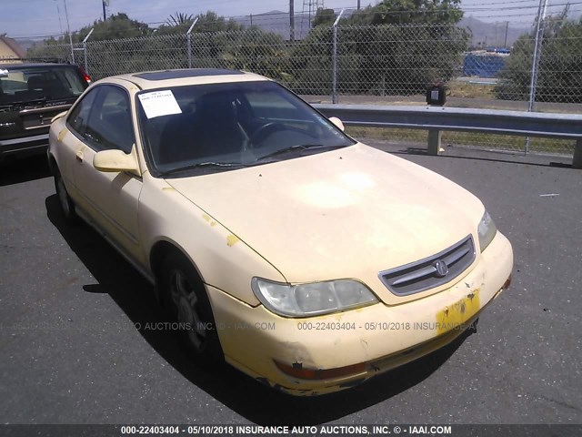 19UYA1253VL000323 - 1997 ACURA 2.2CL YELLOW photo 1